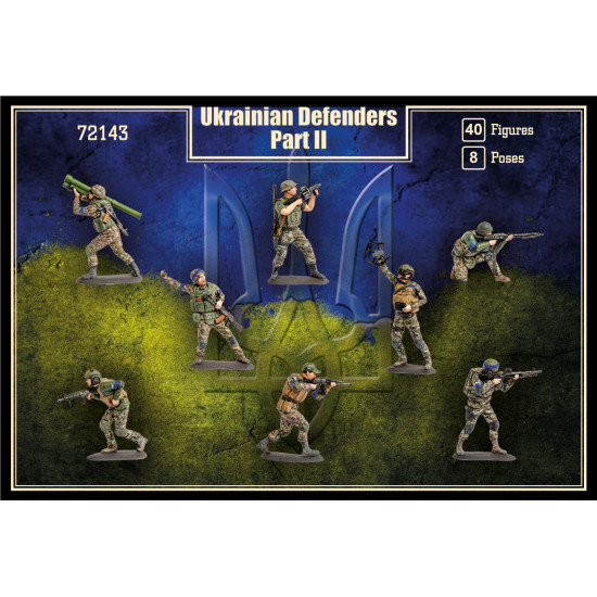 Figurines 1/72 MARS - Défenseurs Ukrainiens Modernes Set 2 - Comme Neuf - Échelle 25mm